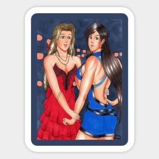 Tifa & Aerith Illustration Sticker